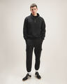 Sudadera Fit Relaxed,NEGRO