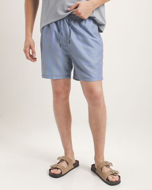 Short Traje De Ba&ntilde;o Azul