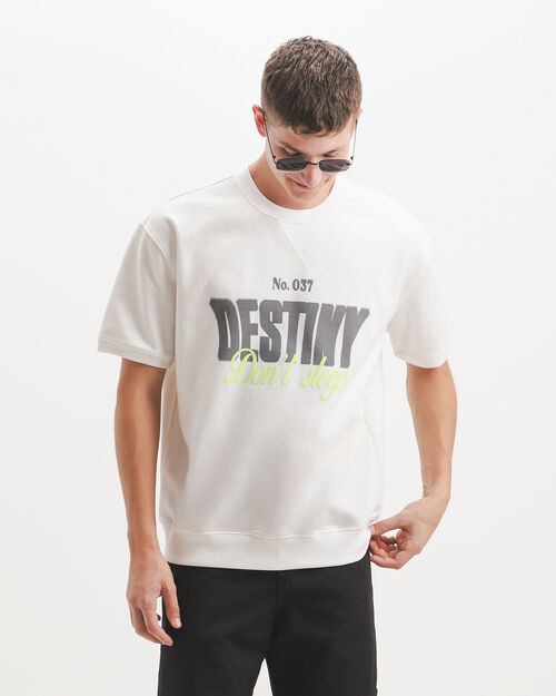 Playera Blanca Estampada