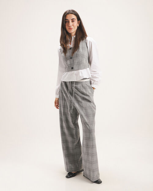 Pantalón Cuadros Straight
