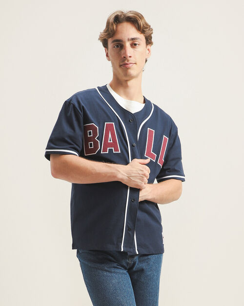 Playera Tipo Jersey Azul