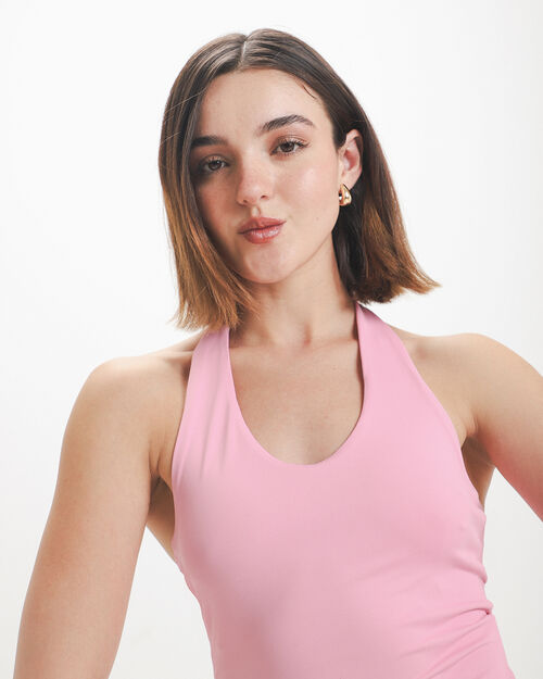 Top Halter Rosa
