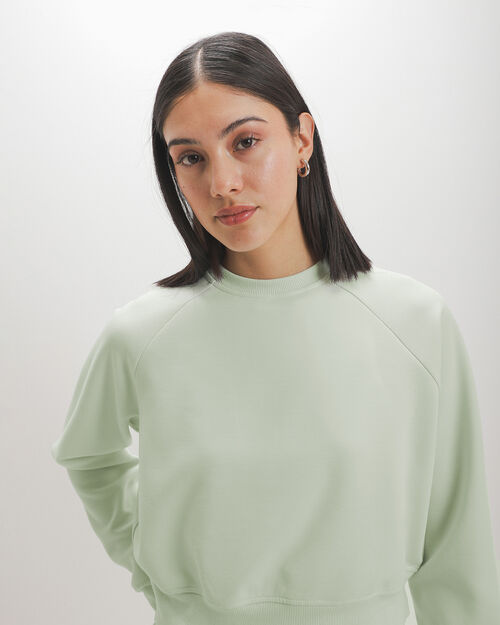 Sudadera Boxy Verde