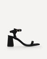 Sandalias Tac&oacute;n Negro,NEGRO