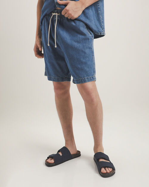 Bermuda Pull On Mezclilla