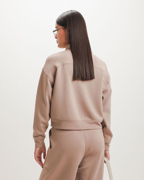 Sudadera Caf&eacute; Zipper