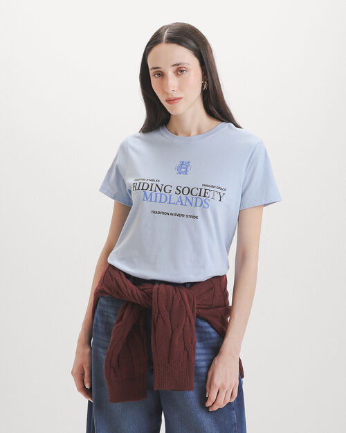 Playera Azul Gr&aacute;fico