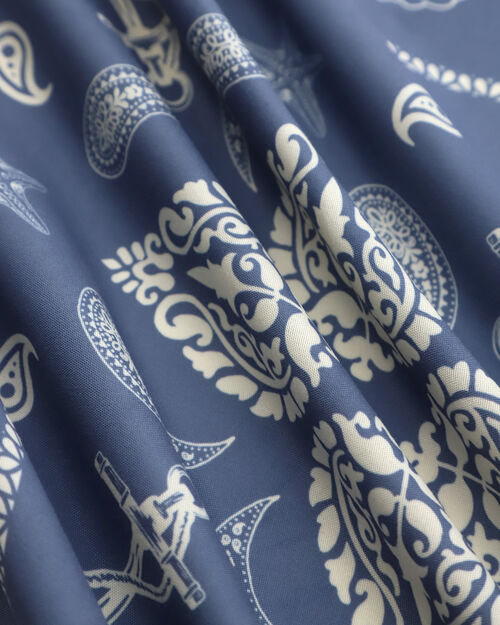 Bandana Azul Estampada