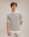 Playera Blanca Rayas,BLANCO