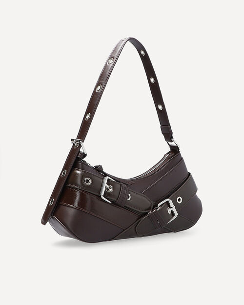 Bolso Caf&eacute; Hebillas