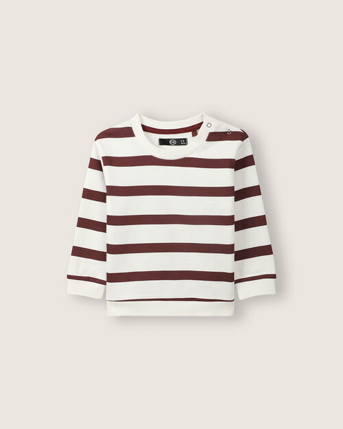 Sudadera Diseño Rayas Beige