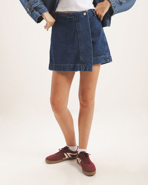 Short Falda De Mezclilla