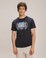 Playera Estampada Blanca,AZUL ULTRAMAR