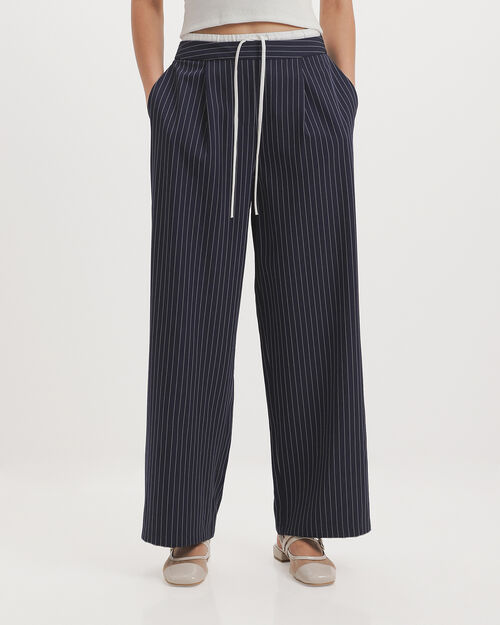 Pantal&oacute;n Azul Doble Pretina