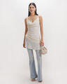 Vestido Blanco Tirantes,BLANCO HUESO
