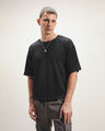 Playera Básica Boxy,NEGRO