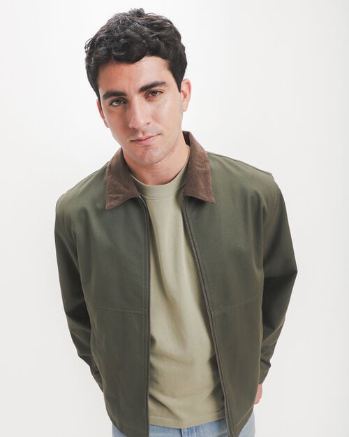 Chamarra Verde Zipper