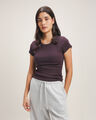 Playera Rosa Manga Corta,VIOLETA