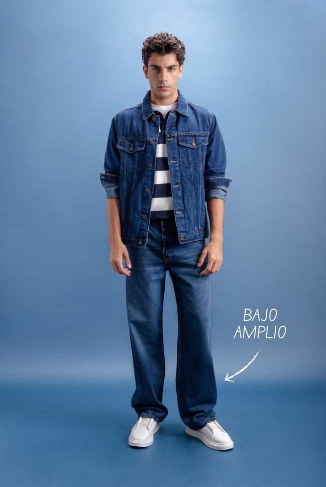 jeans relaxed amplios para hombre c&a