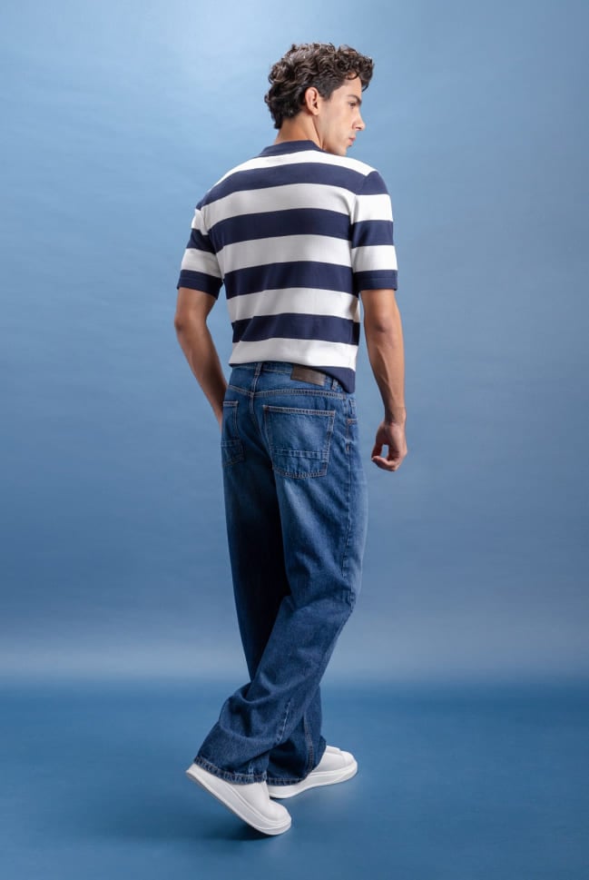 jeans relaxed amplios para hombre c&a