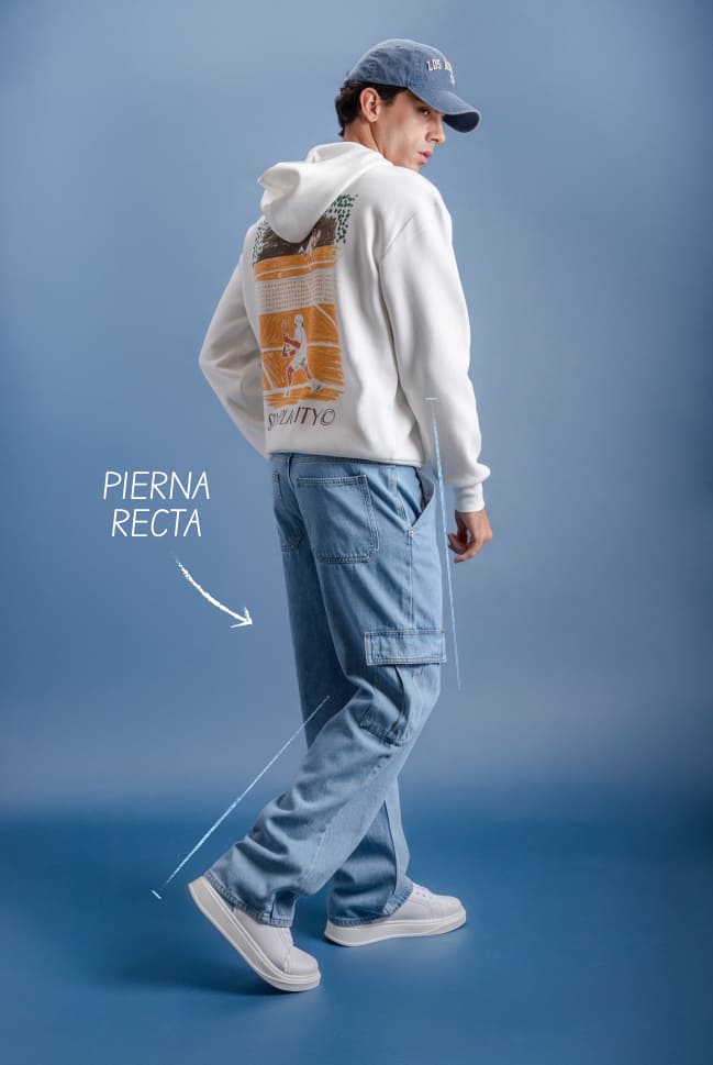 jeans straight rectos para hombre c&a