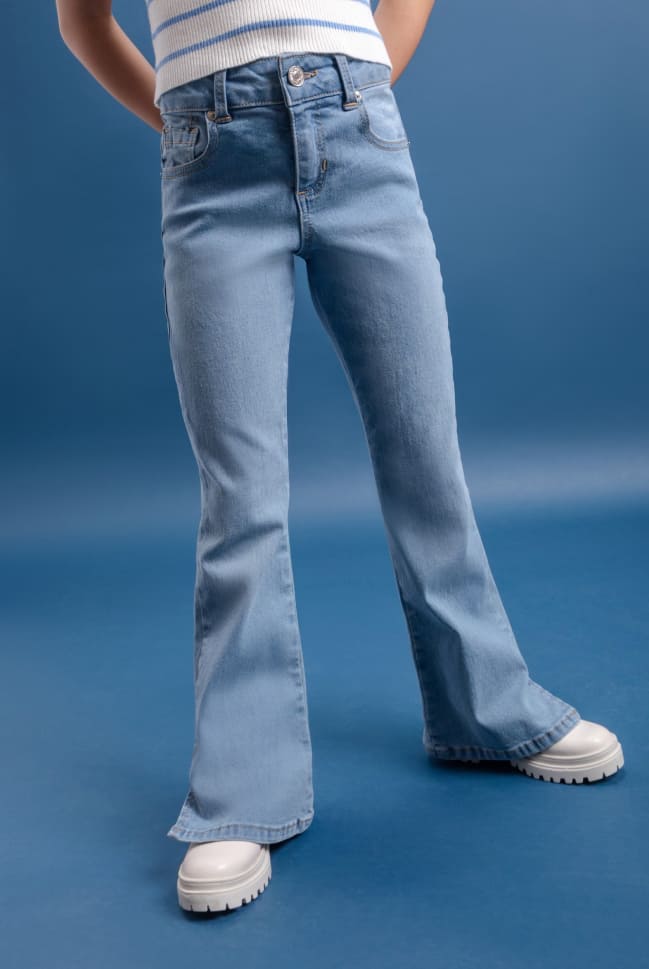 flare jeans acampanados para kids niña en c&a