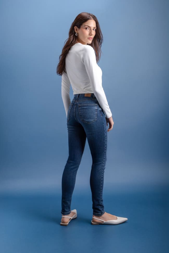 skinny jeans ceñidos para mujer c&a