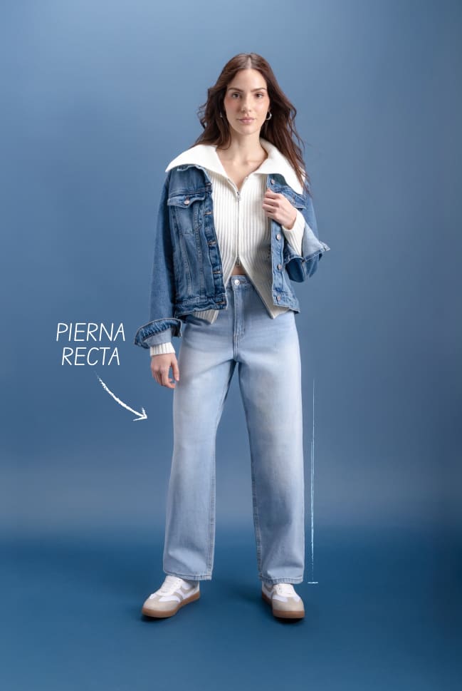 straight jeans clásicos para mujer c&a