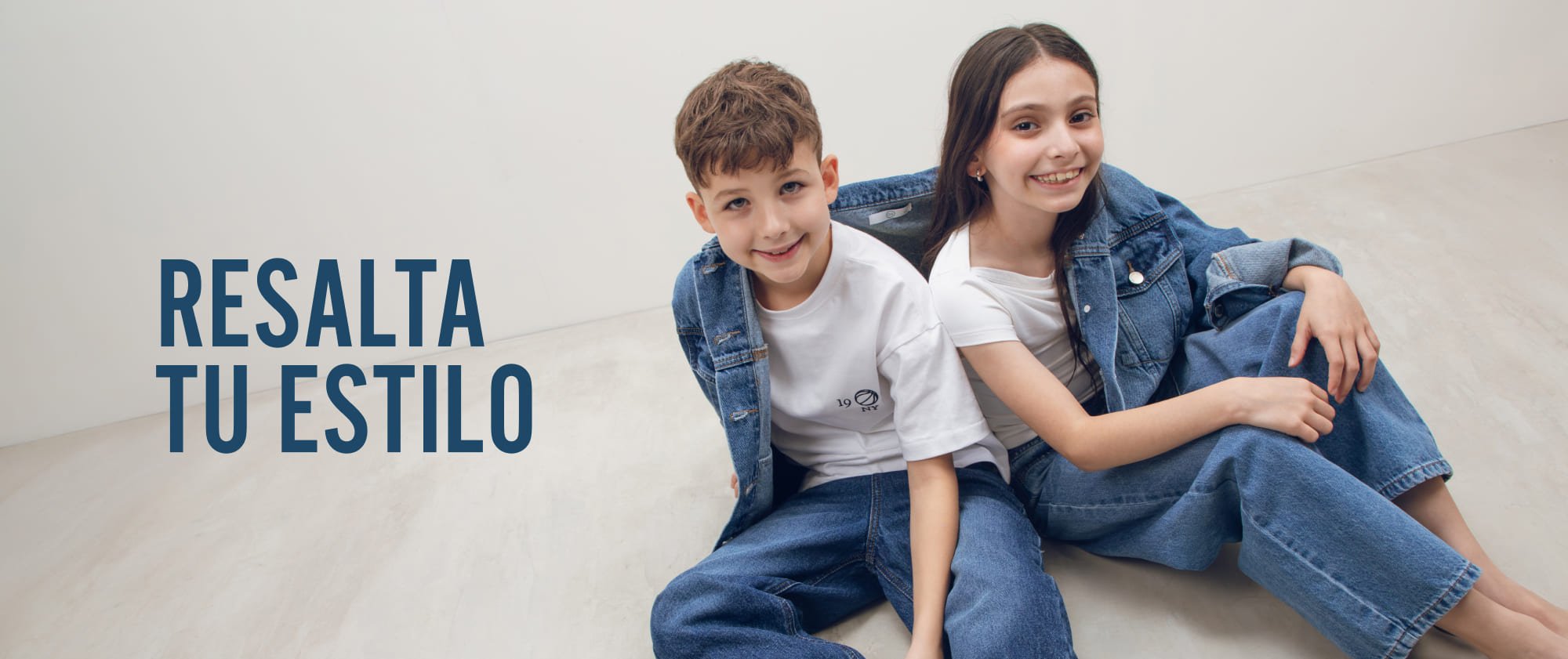 looks denim para niños y niñas