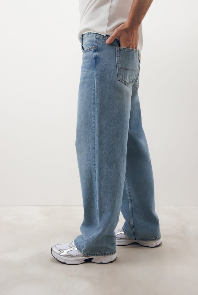 baggy jeans amplios para hombre c&a
