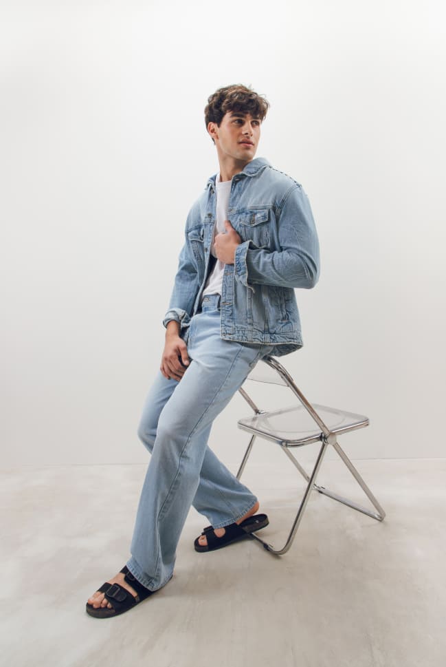 jeans straight rectos para hombre c&a