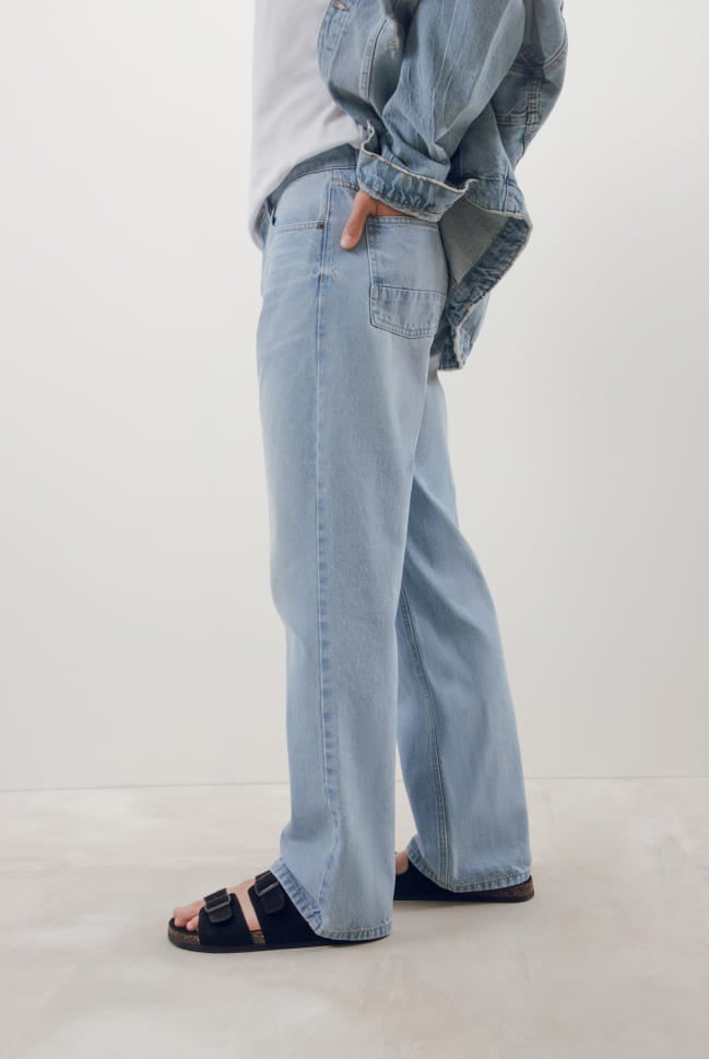 jeans straight rectos para hombre c&a