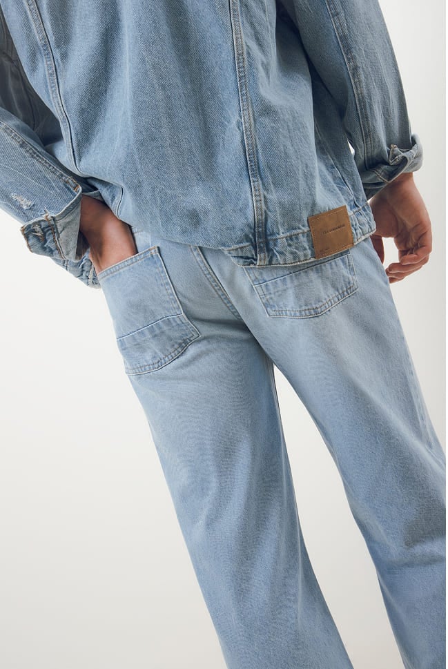 jeans straight rectos para hombre c&a