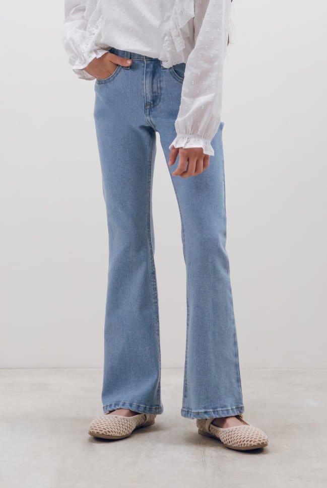 flare jeans acampanados para kids niña en c&a