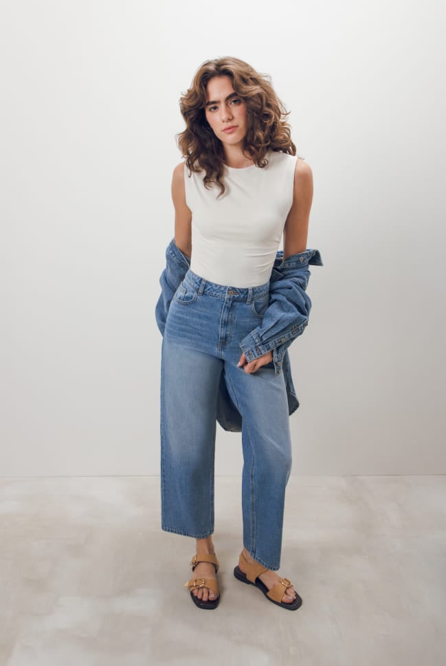 straight jeans clásicos para mujer c&a