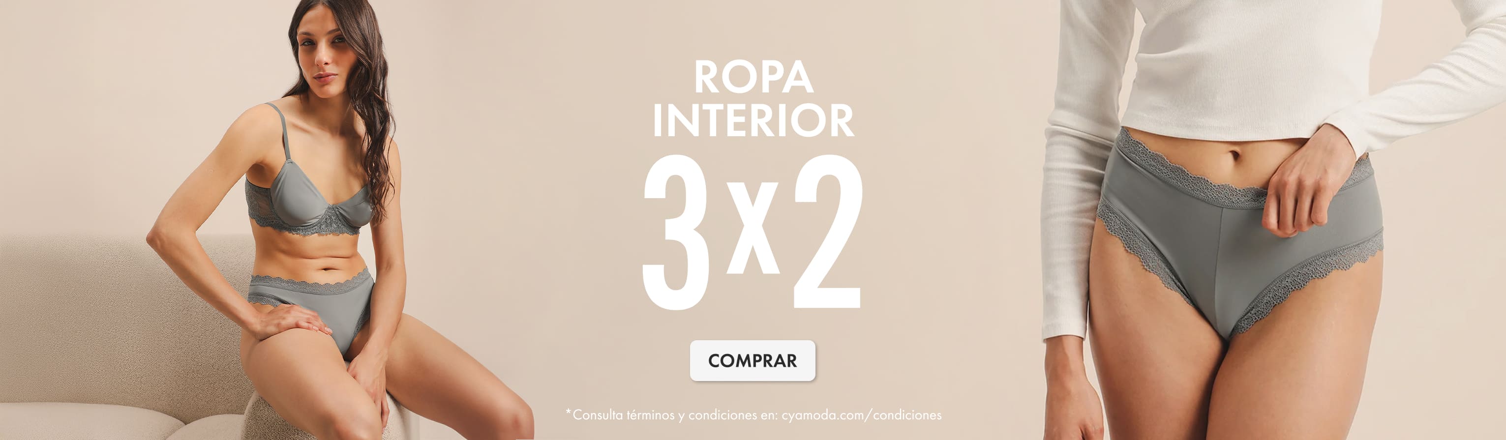 3x2 ropa interior de mujer
