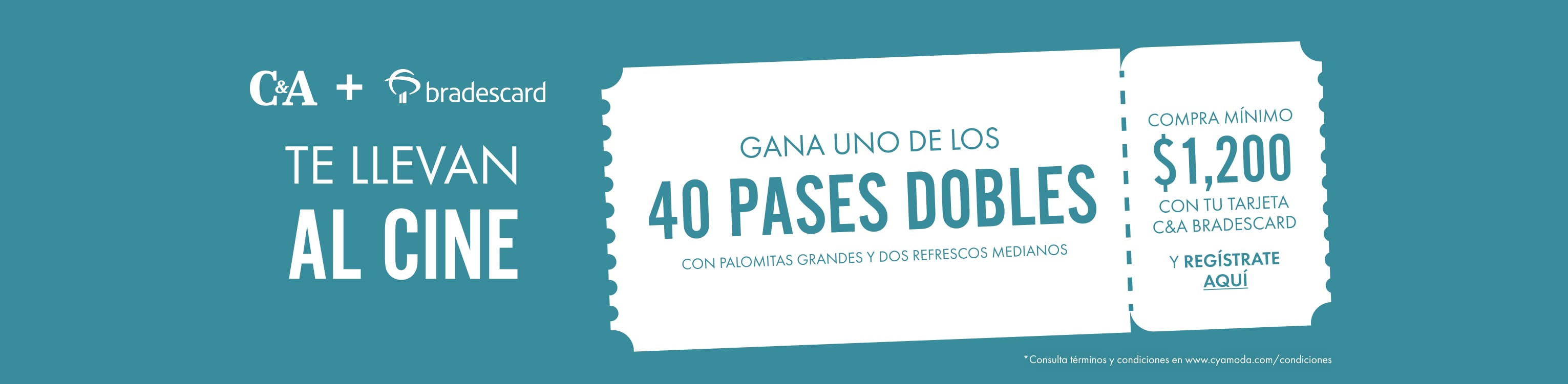 gana pases dobles con c&a