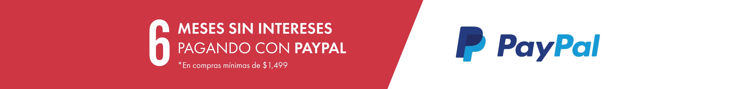 6 meses sin intereses con paypal