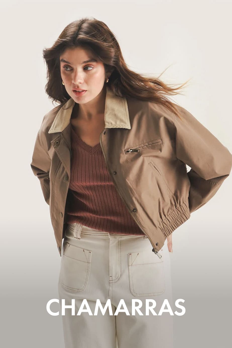 chamarras de moda para mujer en c&a