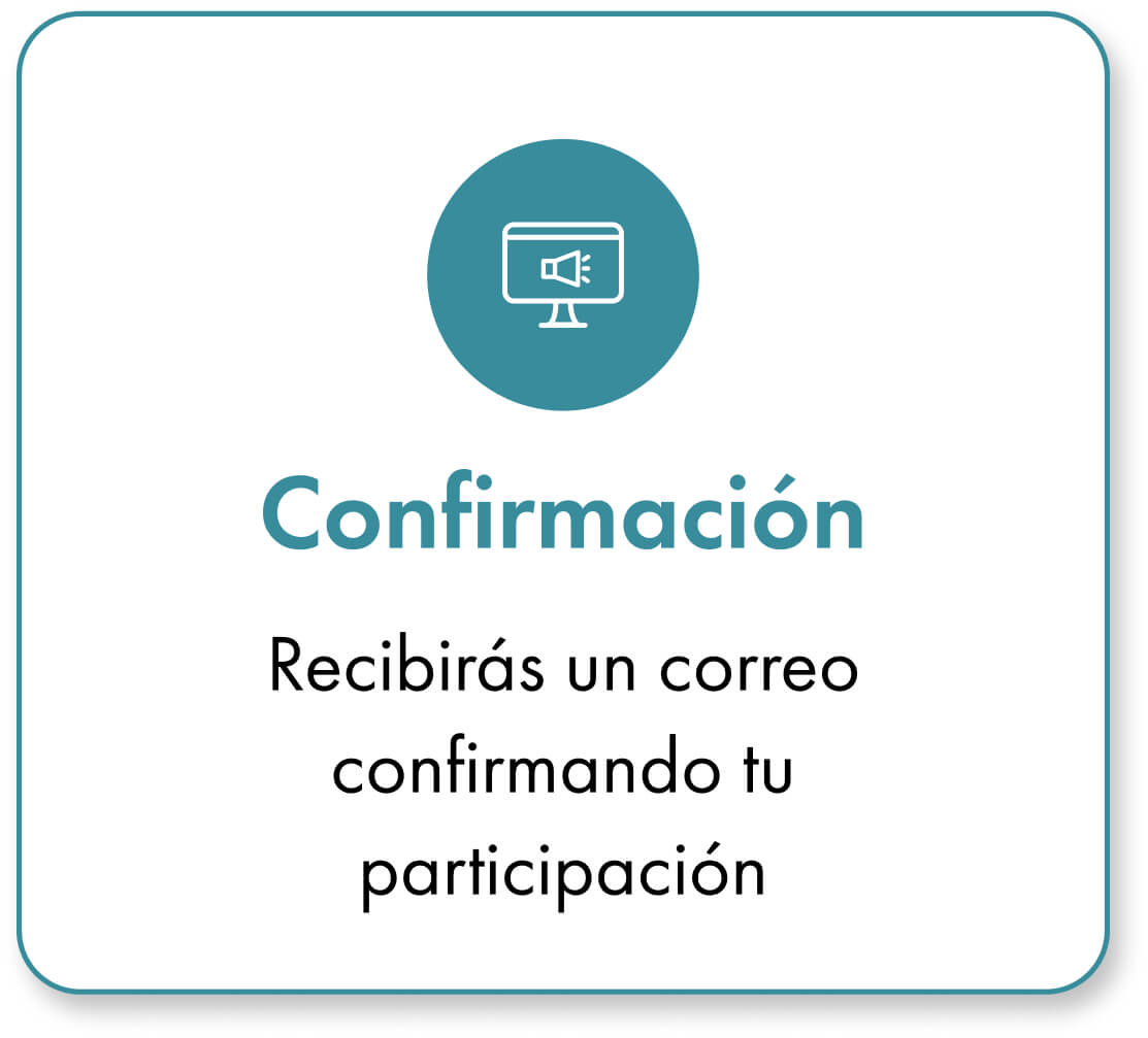 icono de paso de confirmación de registro
