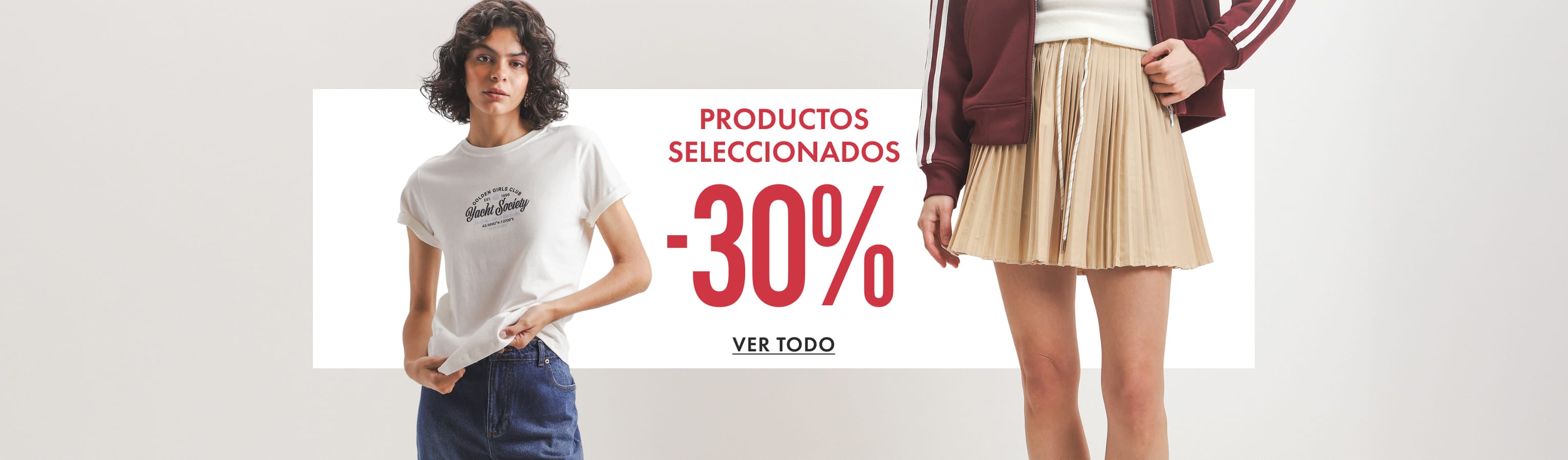 -30 en productos seleccionados