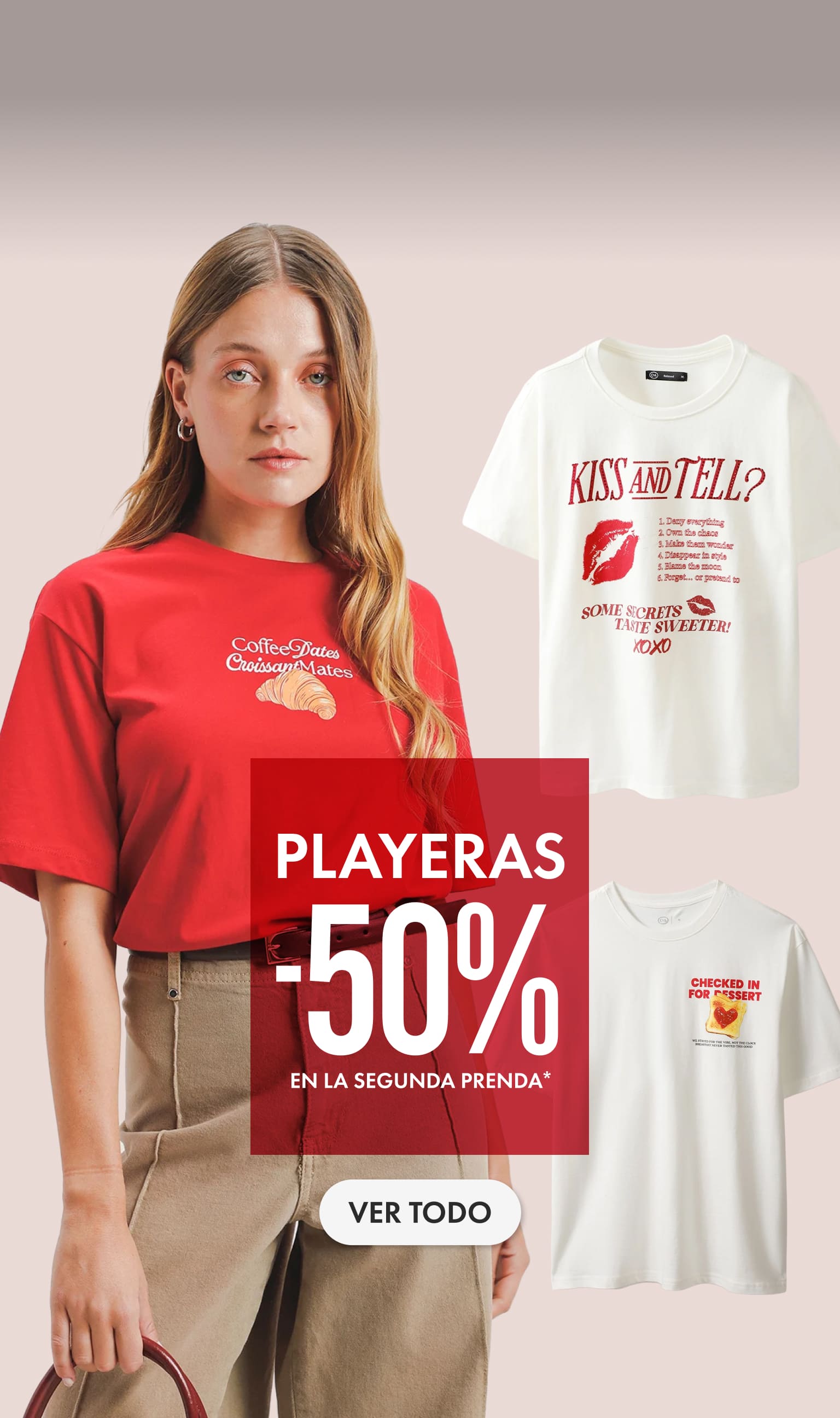 promocion de playeras hombre y mujer c&a