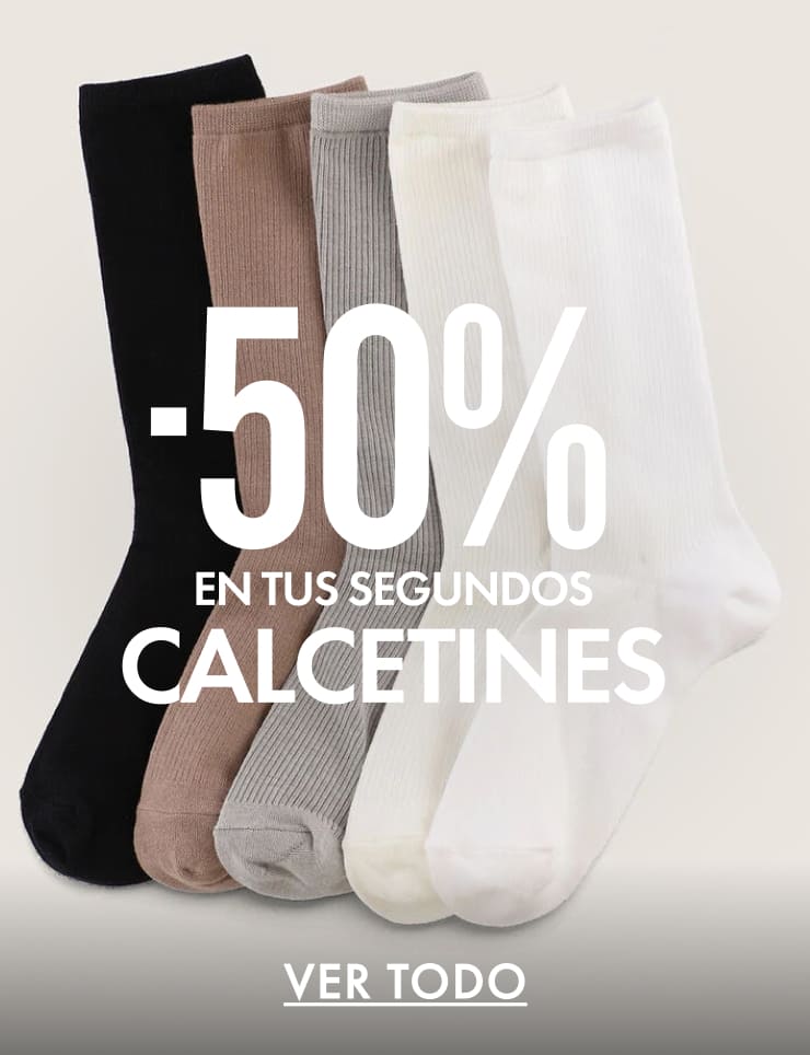 50% 2DOS CALCETINES