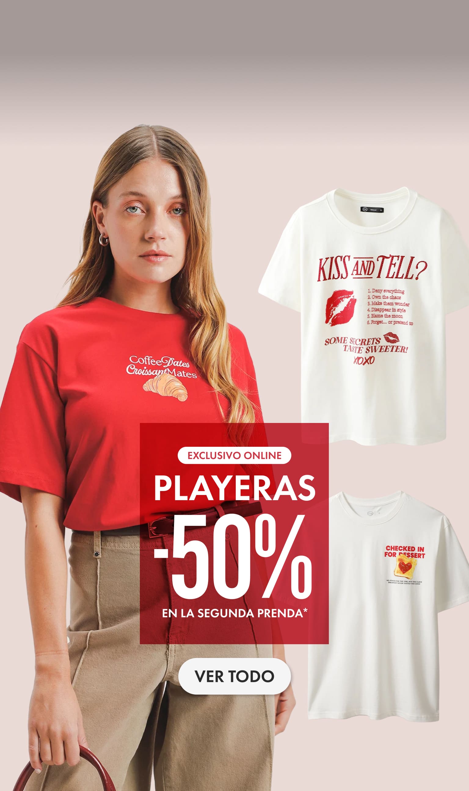 promocion de playeras hombre y mujer c&a