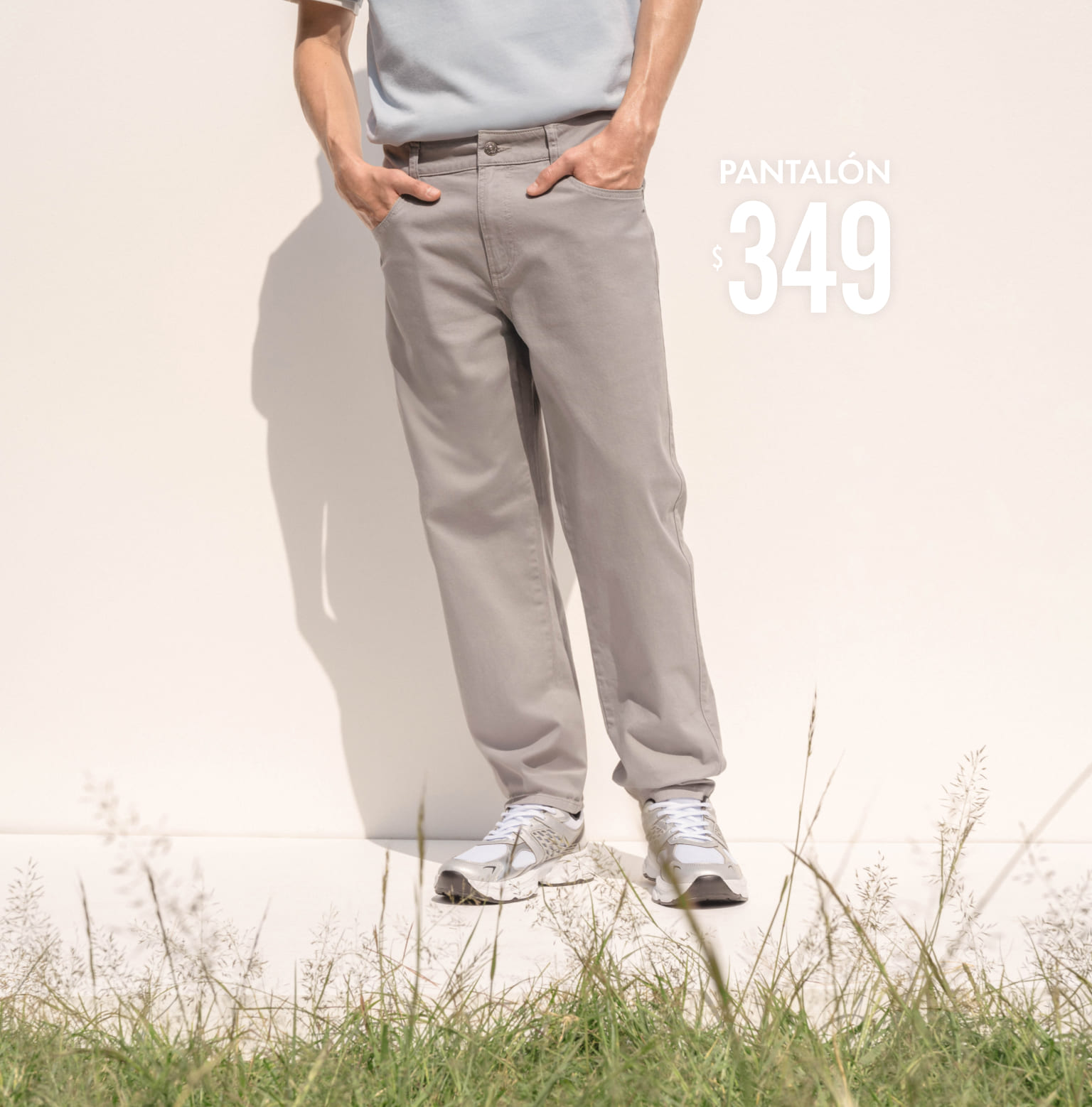 pantal&oacute;n slim fit hombre c&a