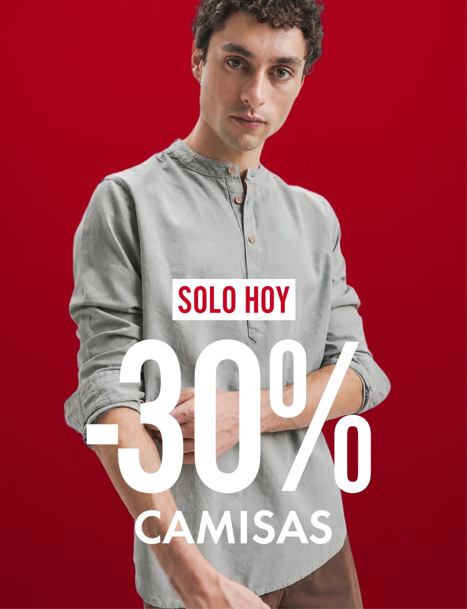 -30% en camisas hombre