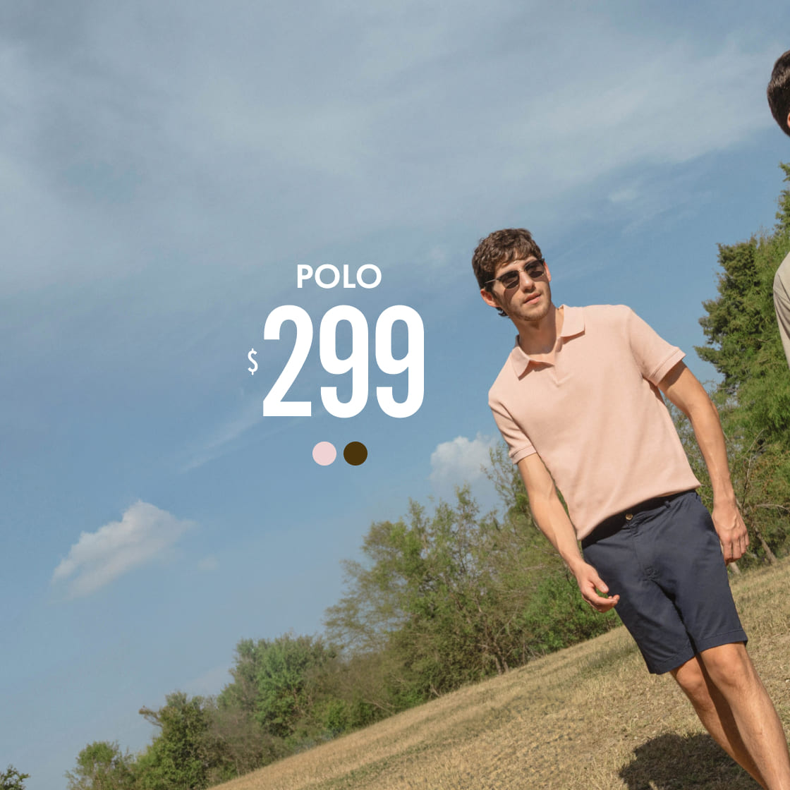 polo semiajustada hombre c&a