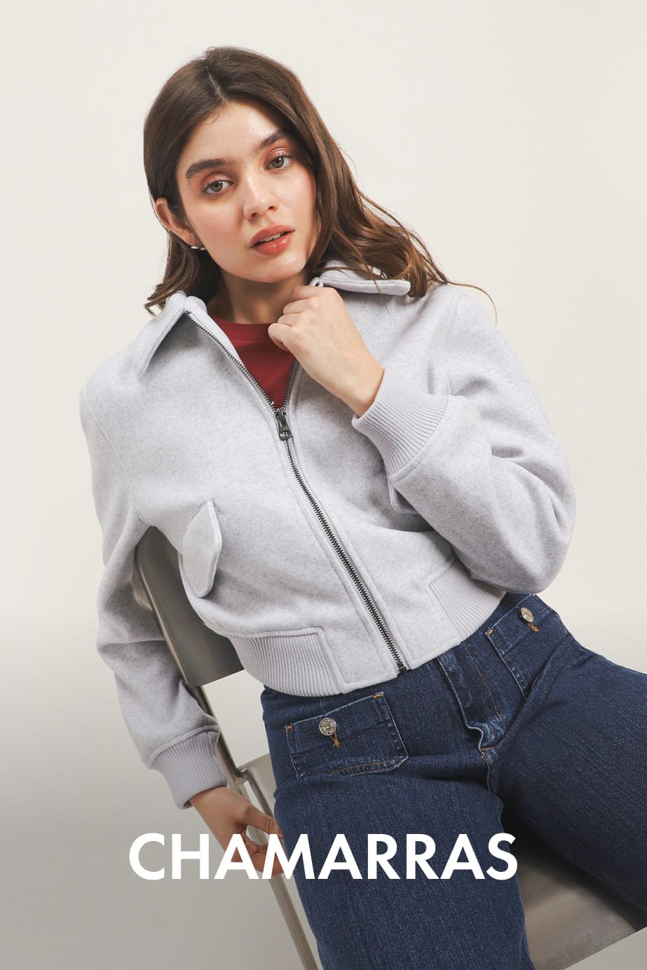 chamarras de moda para mujer en c&a