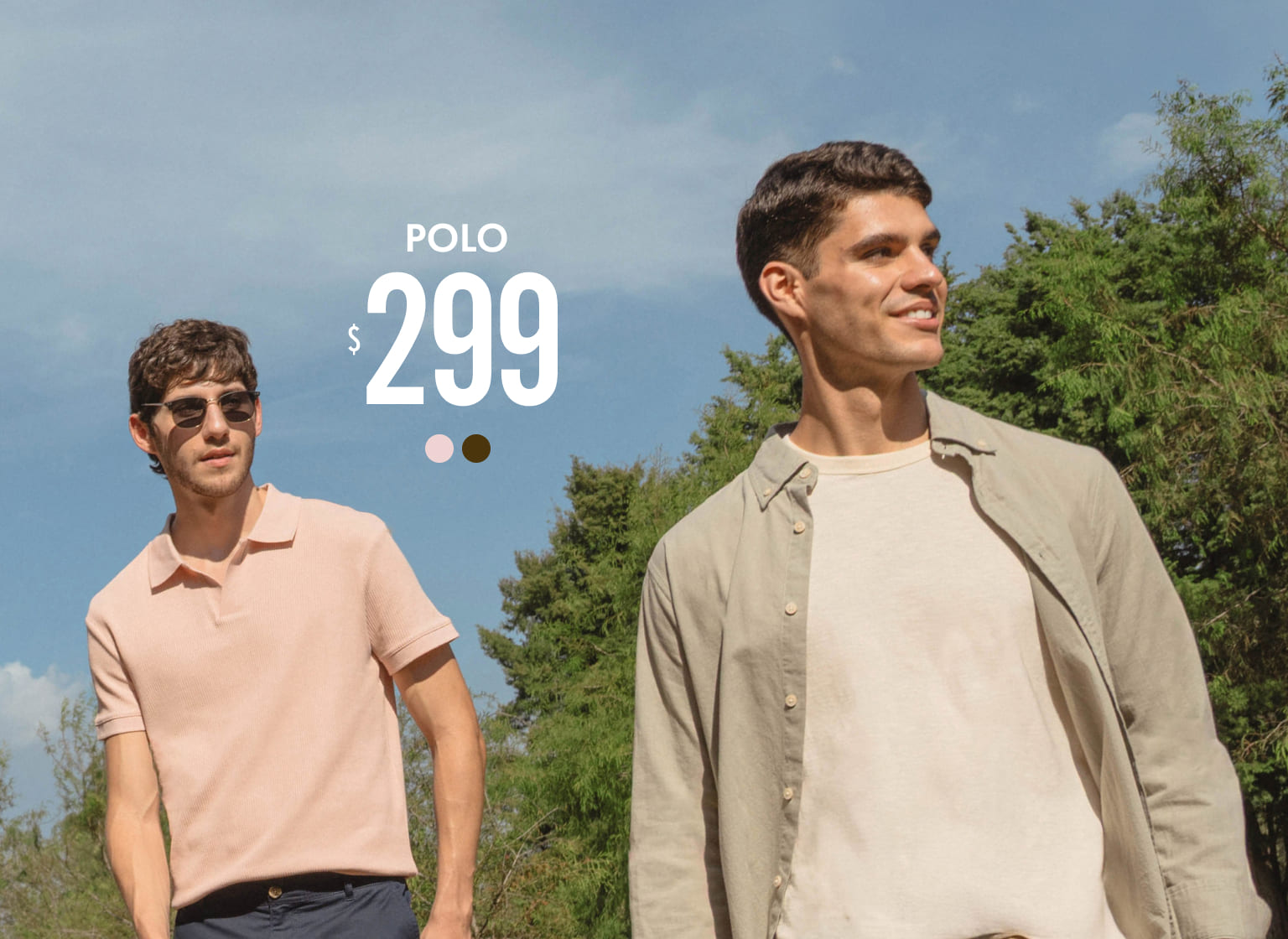 polo semiajustada hombre c&a