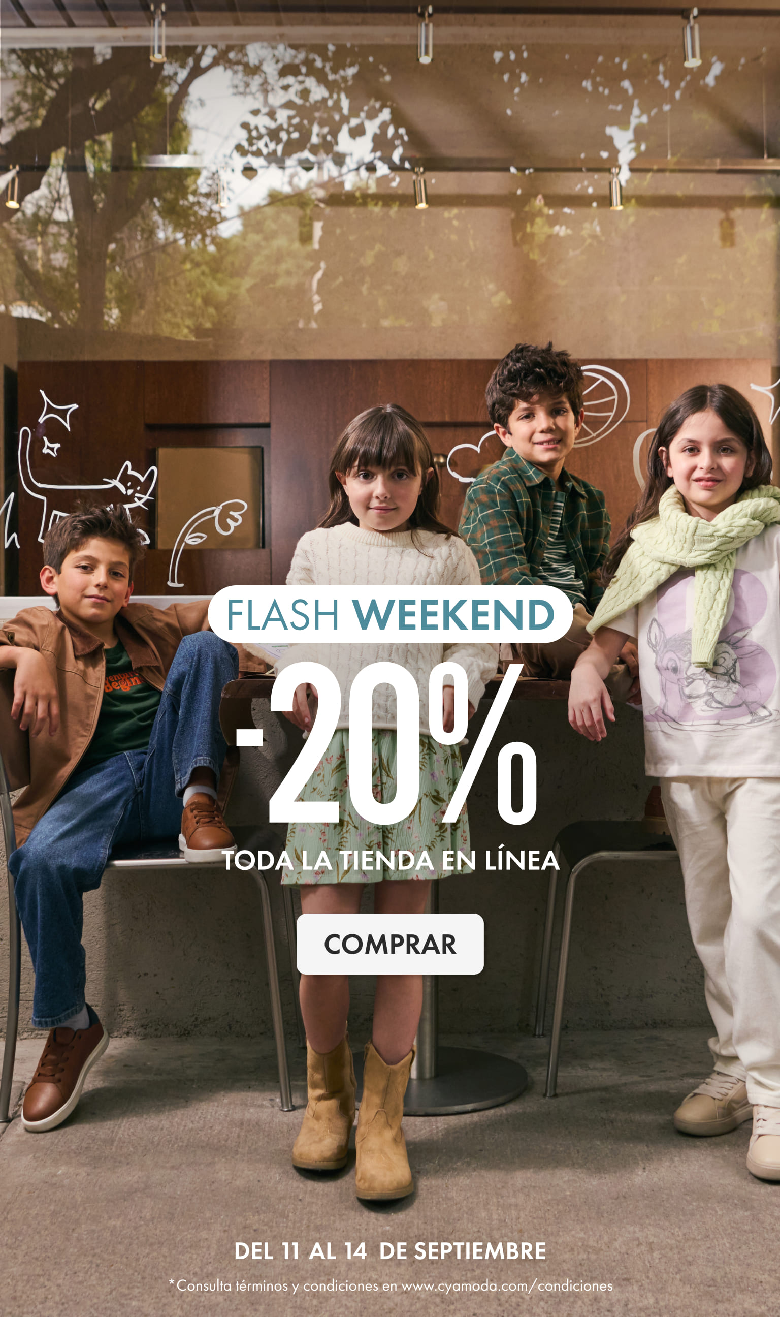 toda la tienda en línea al 20%